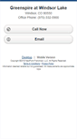 Mobile Screenshot of greenspireatwindsorlake.homesandland.com