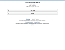 Tablet Screenshot of landoverpropertiesinc.homesandland.com