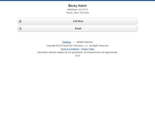 Tablet Screenshot of beckyhatch.homesandland.com