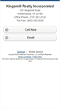 Mobile Screenshot of kingsmillrealty.homesandland.com
