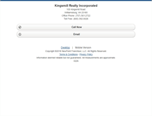 Tablet Screenshot of kingsmillrealty.homesandland.com