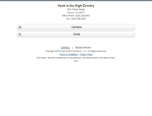 Tablet Screenshot of hyattinthehighcountry.homesandland.com