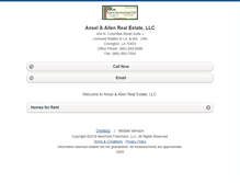 Tablet Screenshot of anselallenrealestate.homesandland.com