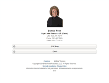 Tablet Screenshot of bonniepeek.homesandland.com