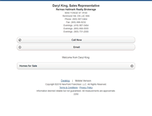 Tablet Screenshot of darylking.homesandland.com