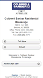 Mobile Screenshot of coldwellbankerfirstaffiliate.homesandland.com