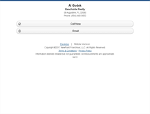 Tablet Screenshot of algodek.homesandland.com