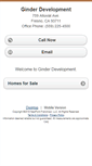 Mobile Screenshot of ginderdevelopement.homesandland.com