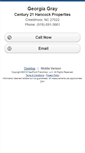 Mobile Screenshot of georgiagray.homesandland.com