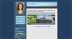 Desktop Screenshot of janetjjohnson.homesandland.com