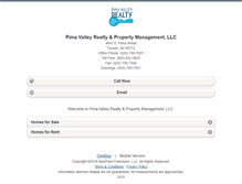 Tablet Screenshot of pimavalleyrealty.homesandland.com