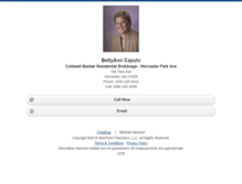 Tablet Screenshot of bettyanncaputo.homesandland.com