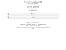 Tablet Screenshot of americaschoicerealty.homesandland.com