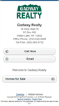 Mobile Screenshot of gadwayrealty.homesandland.com