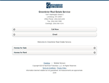 Tablet Screenshot of greenbrierrealestate.homesandland.com