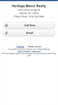 Mobile Screenshot of heritagemanorrealty.homesandland.com