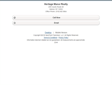 Tablet Screenshot of heritagemanorrealty.homesandland.com
