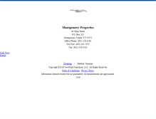 Tablet Screenshot of montgomeryproperties.homesandland.com