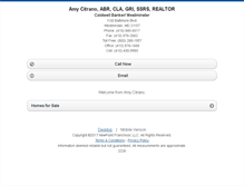 Tablet Screenshot of amycitrano.homesandland.com