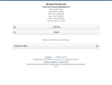 Tablet Screenshot of aksaniareczek.homesandland.com