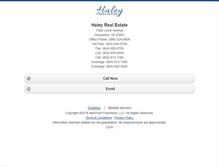 Tablet Screenshot of haleyrealestate.homesandland.com