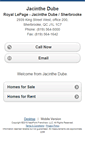 Mobile Screenshot of jacinthedube.homesandland.com