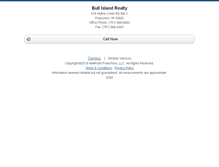 Tablet Screenshot of bullislandrealty.homesandland.com