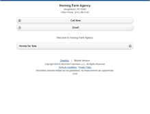 Tablet Screenshot of horningfarmagency.homesandland.com