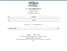 Tablet Screenshot of cjwilliams.homesandland.com