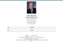 Tablet Screenshot of glennbrackett.homesandland.com