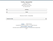 Tablet Screenshot of foxfirerealty441.homesandland.com