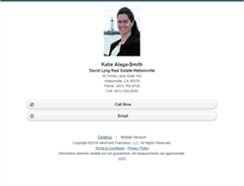 Tablet Screenshot of katiealagasmith.homesandland.com