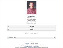 Tablet Screenshot of jimgibbons.homesandland.com