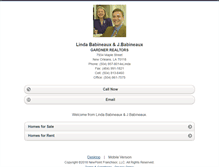 Tablet Screenshot of lindababineaux.homesandland.com