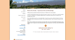 Desktop Screenshot of maunakearealty.homesandland.com