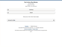 Tablet Screenshot of patcollinsrealestate.homesandland.com