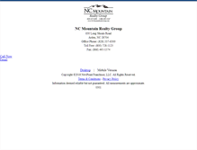 Tablet Screenshot of ncmountainrealtygroup.homesandland.com