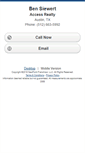 Mobile Screenshot of bensiewert.homesandland.com
