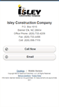 Mobile Screenshot of isleyconstruction.homesandland.com