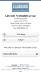 Mobile Screenshot of lakesiderealestategroup.homesandland.com