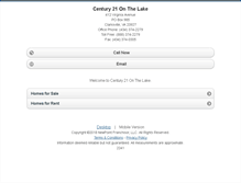 Tablet Screenshot of c21onthelake.homesandland.com