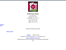 Tablet Screenshot of picketfencesrealty.homesandland.com