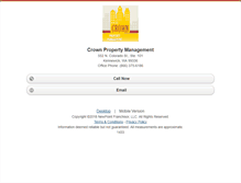 Tablet Screenshot of crownpropertymanagement.homesandland.com