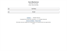 Tablet Screenshot of carolbarkstrom.homesandland.com