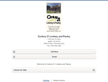 Tablet Screenshot of century21lindseyandpauley.homesandland.com