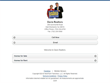 Tablet Screenshot of davisrealtors.homesandland.com