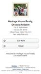 Mobile Screenshot of heritagehouseoscoda.homesandland.com