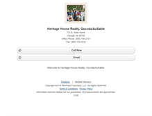 Tablet Screenshot of heritagehouseoscoda.homesandland.com
