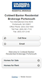 Mobile Screenshot of coldwellbankerportsmouth.homesandland.com