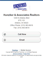 Mobile Screenshot of hunzikerrealty.homesandland.com